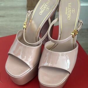 Valentino Women's Pink Platform Sandals